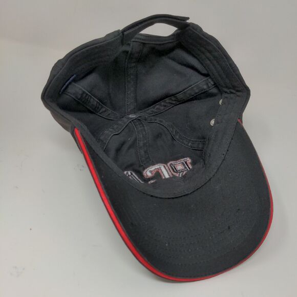 RCA Embroidered Strapback Hat Cap Black Red Accents 100% Cotton - Picture 9 of 11